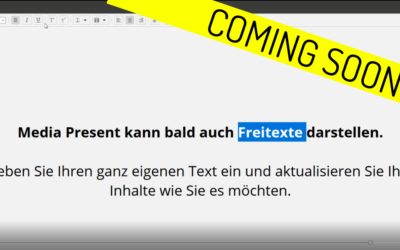 Coming Soon: Freitexte